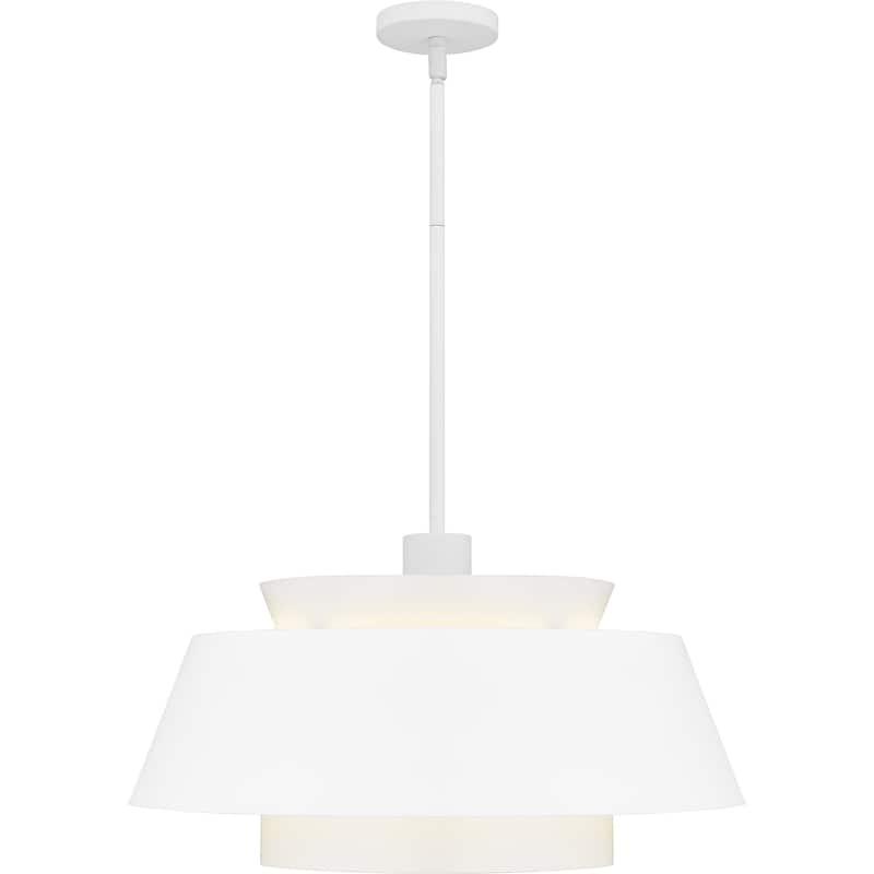 Lumi 3-Light Matte White Pendant