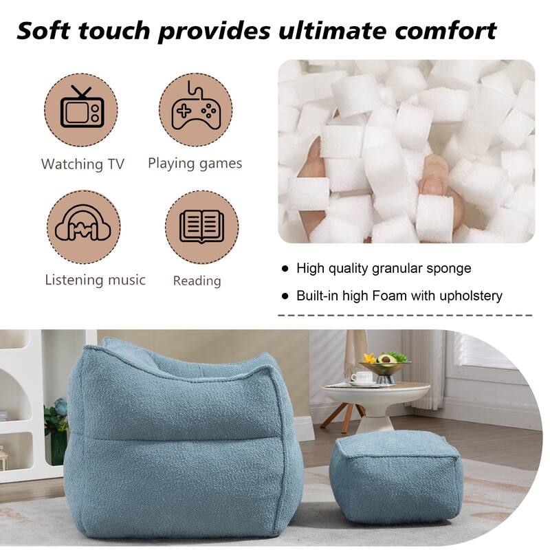 Adult and children's bean bag sofa, indoor and outdoor