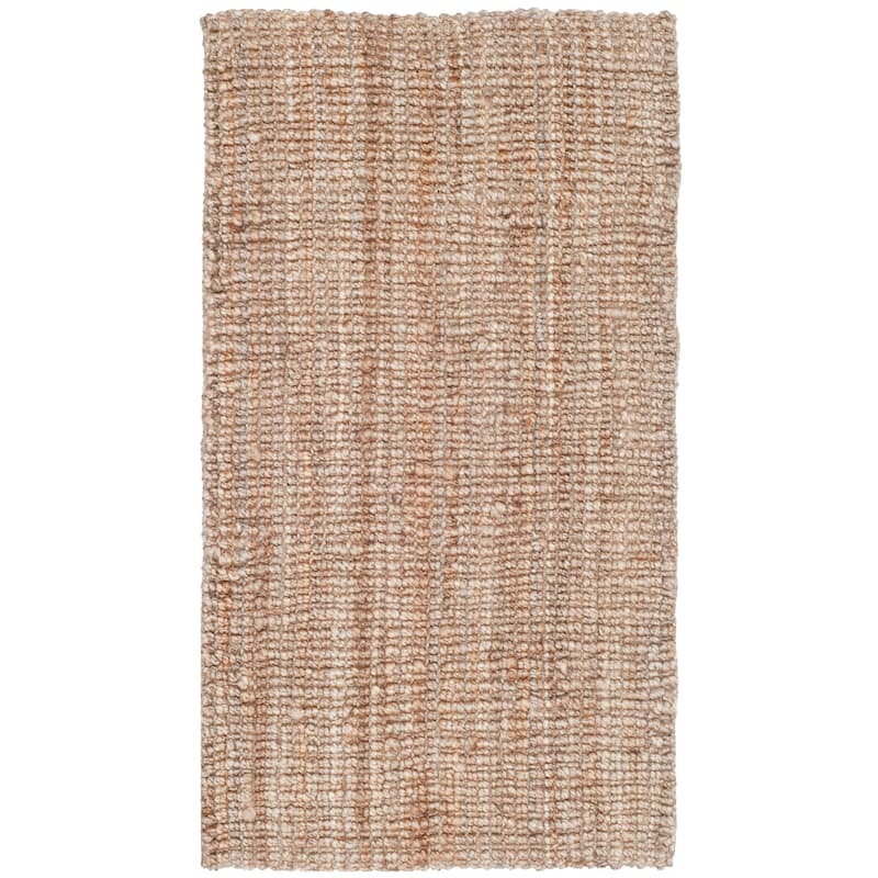 SAFAVIEH Jerneja Handmade Solid Chunky Jute Area Rug - 2' x 3' - Natural