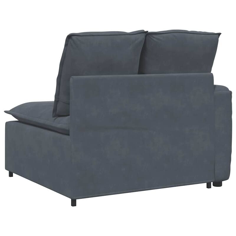 vidaXL Modular Sofa Dark Grey