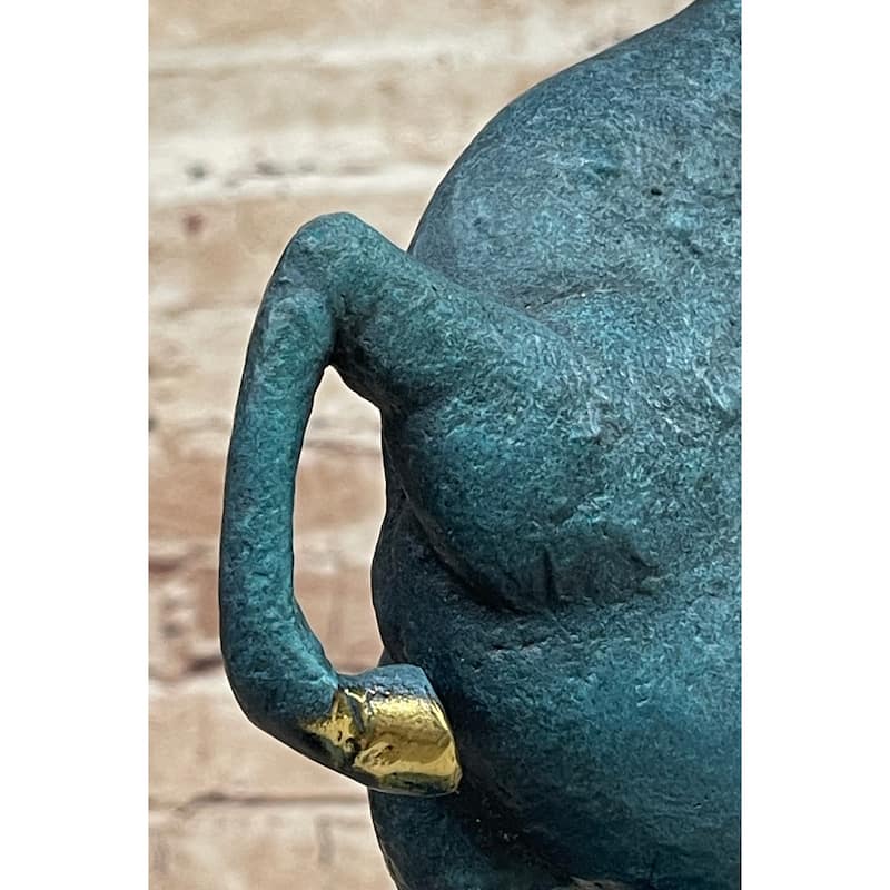 Signed Original Miguel Lopez Tang Horse Abstract Modern Bronze Sculpture Statue