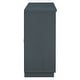 preview thumbnail 35 of 51, Buffet Cabinet with Glass Doors, Arched Cabinet with Adjustable Shelves, Kitchen Storage Cabinet with Rebound Device