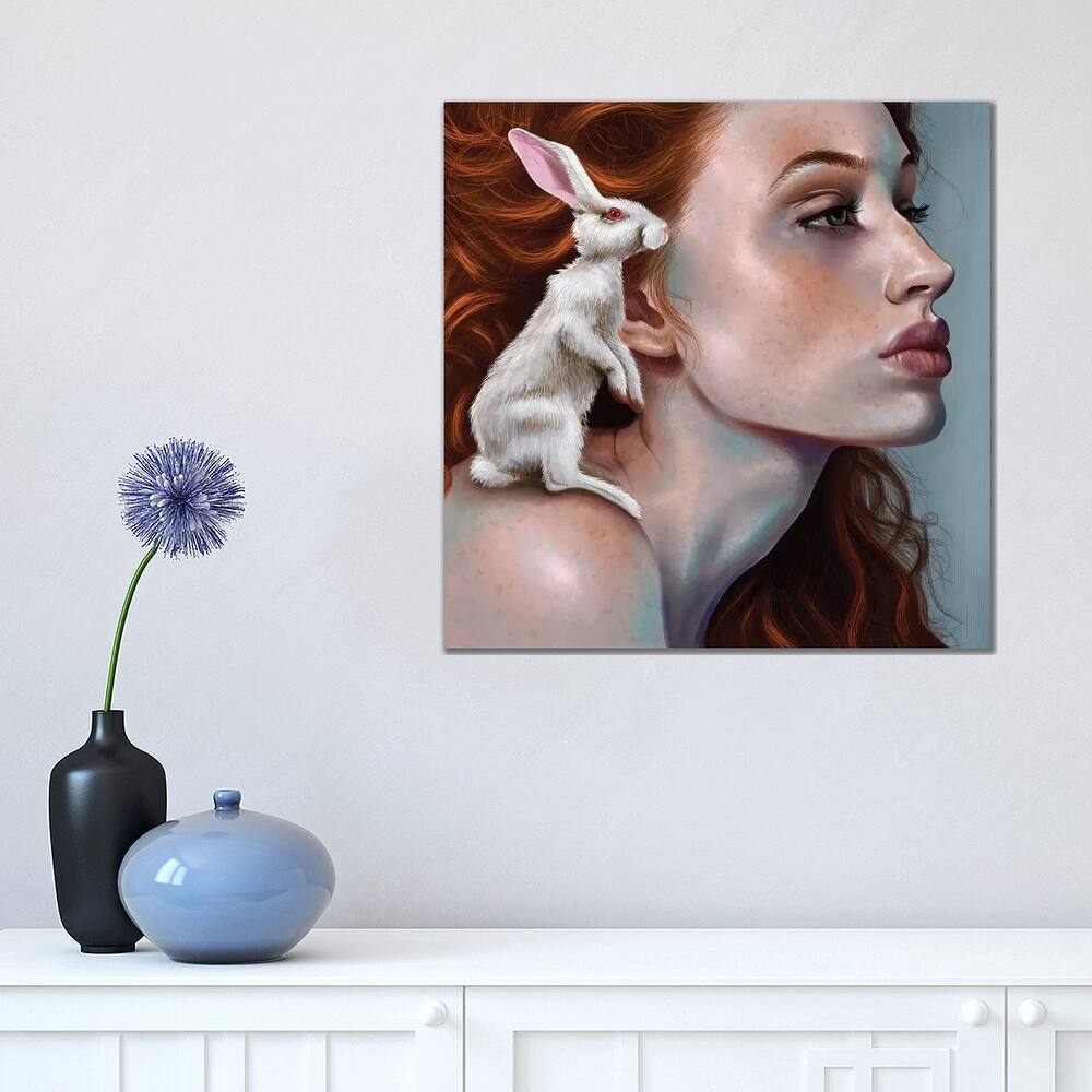 iCanvas "Rabbit Girl" by Teodora Jelenic Canvas Print