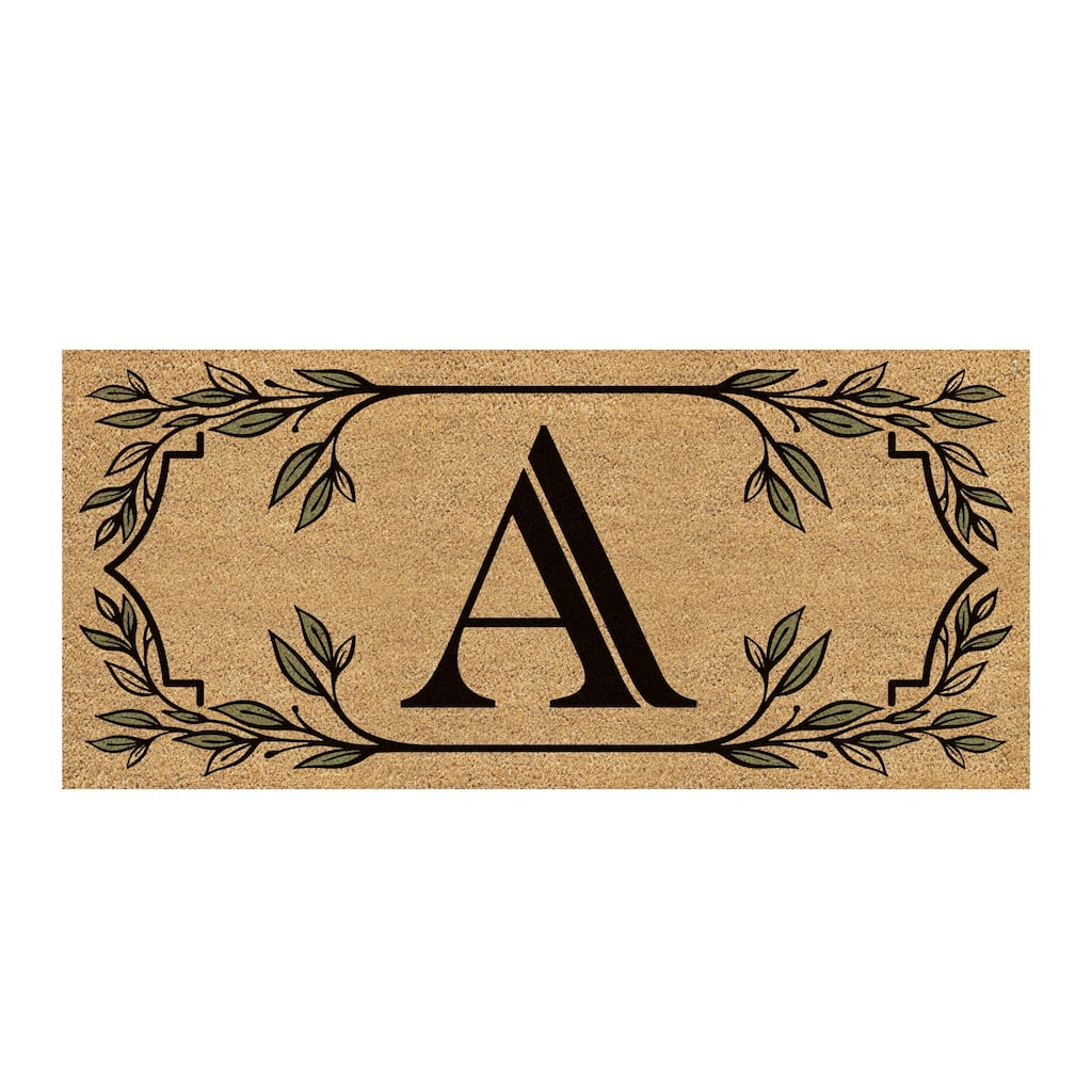 Monogram Flocked Sassafras Coir Switch Mat