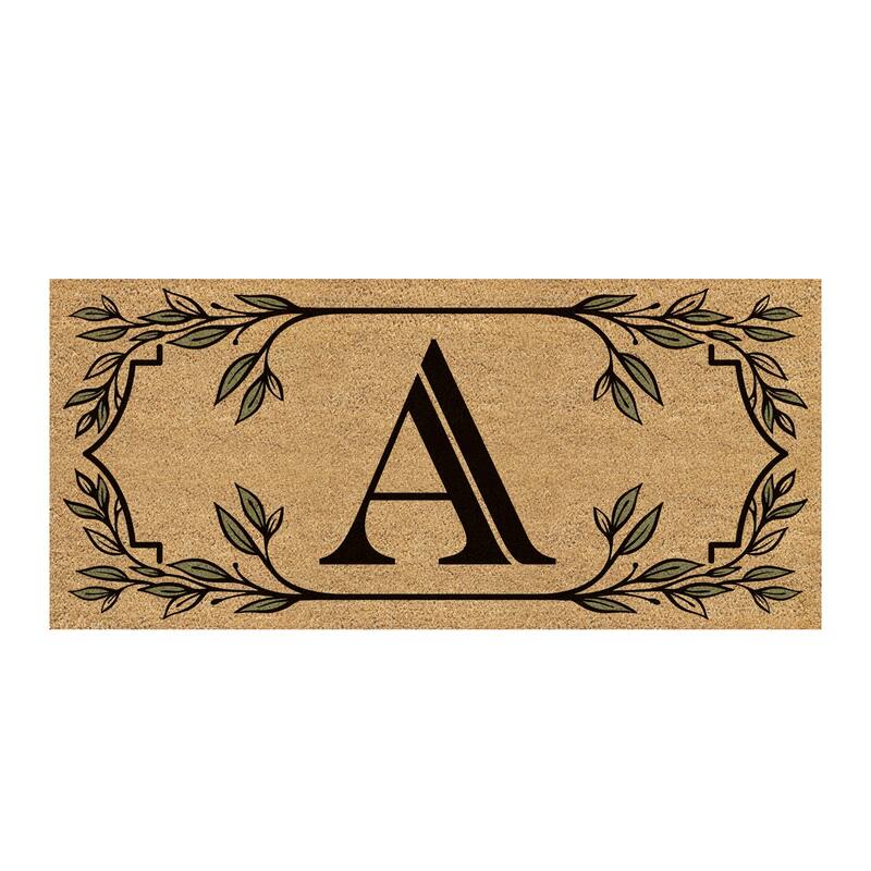 Monogram Flocked Sassafras Coir Switch Mat