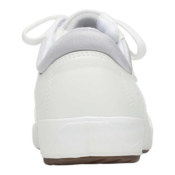 grasshopper white leather sneakers
