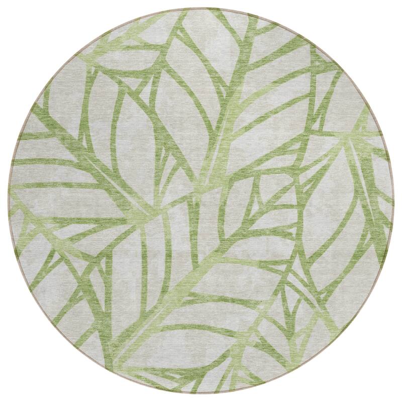 HomeRoots Floral Transitional Rectangle Outdoor Rug