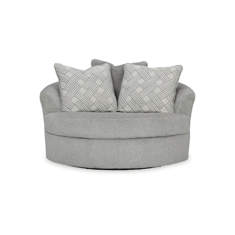 Signature Design by Ashley Casselbury Gray 2-Piece Upholstery Package - 56" W x 55" D x 35" H