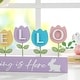 preview thumbnail 12 of 16, Glitzhome Easter Wooden/Metal Tulips/Bunny Family Spring Theme Table Decor