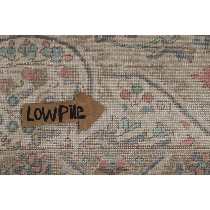 Floral Tabriz Persian Area Rug Oriental Hand-Knotted Wool Carpet - 9'3"x 12'4"