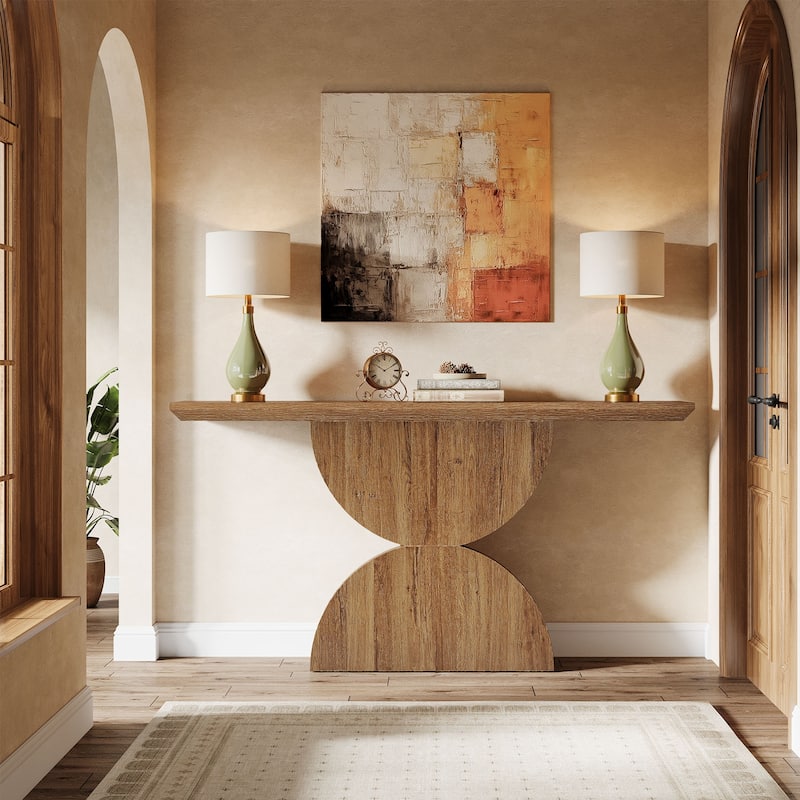 63-Inch Console Table for Entryway