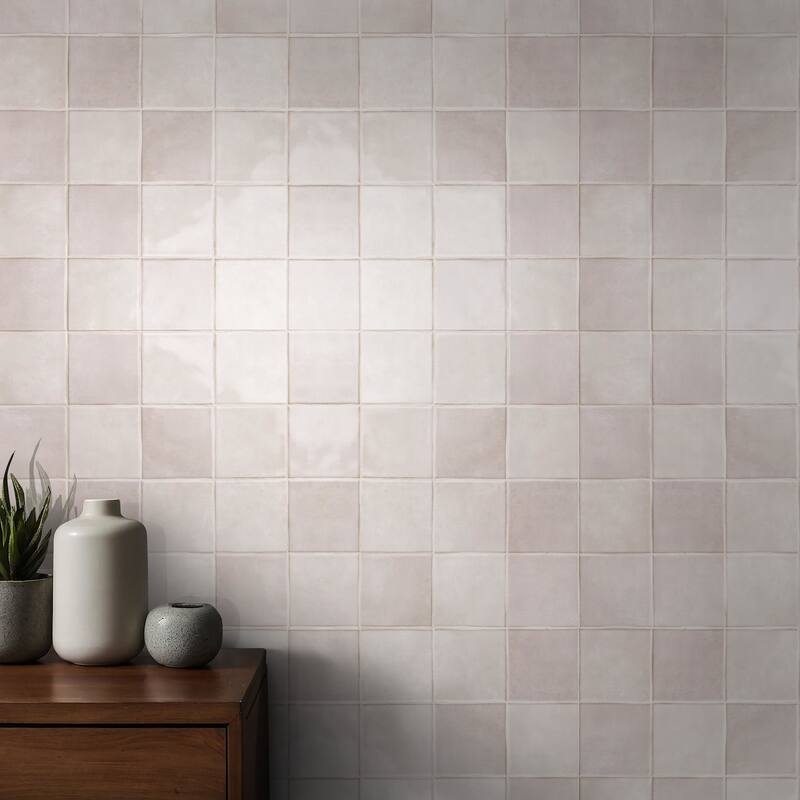 Ackland AKNPTHOK5X5G-CA Hoku - 5" x 5" Ceramic Square Wall Tile -