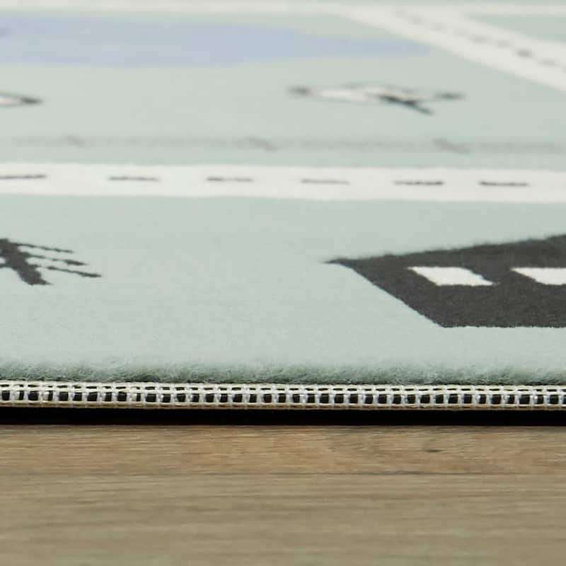 Mod-Tod Urban Adventure Road Map Kids' Rug