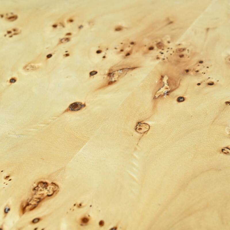 Gianna Transitional Burl Wood Round Dining Table by Sevita, 60" D x 60" W x 30" H - 60"D x 60"W x 30"H