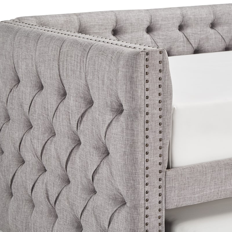Knightsbridge Twin Tufted Nailhead Daybed by iNSPIRE Q Artisan