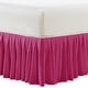 preview thumbnail 61 of 95, Serenta Pleated Bedskirt 18" Drop Queen - Carmine