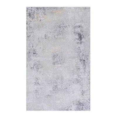LOOM & LUXE Gray/Gold Area Rug
