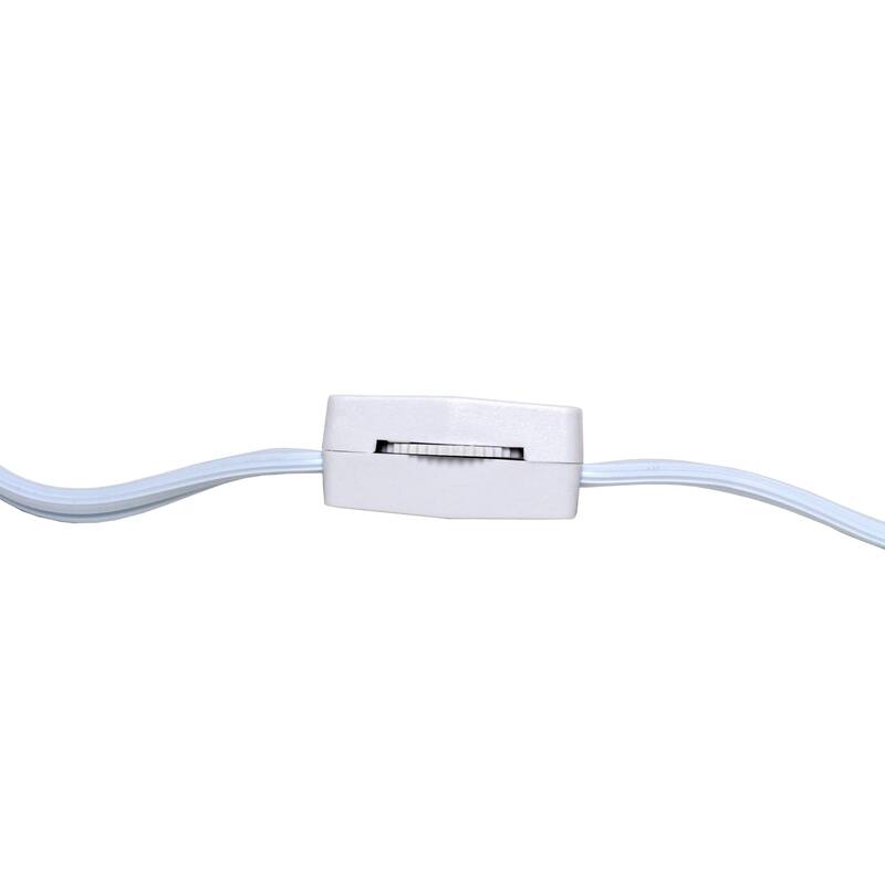 Geometric Table Lamp With Long Drum Shade - 10.5" - Black