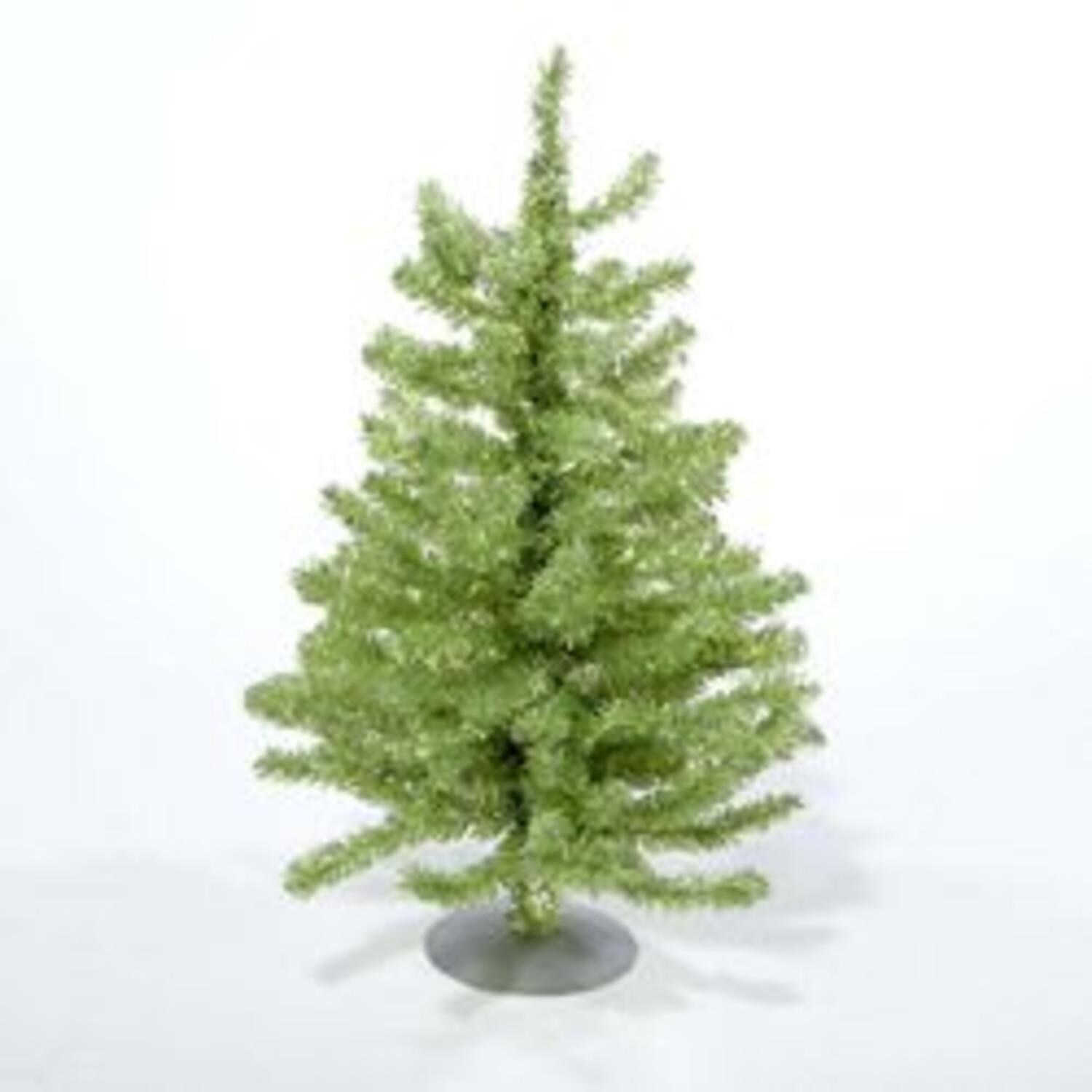 Shop 18 Sparkling Kiwi Green And Silver Retro Tinsel Table Top Christmas Tree Unlit Overstock 18859014