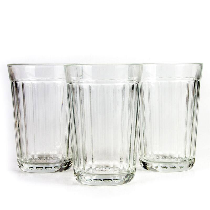 STP Goods Clear Faceted Glass Set of 4 - Set of 4