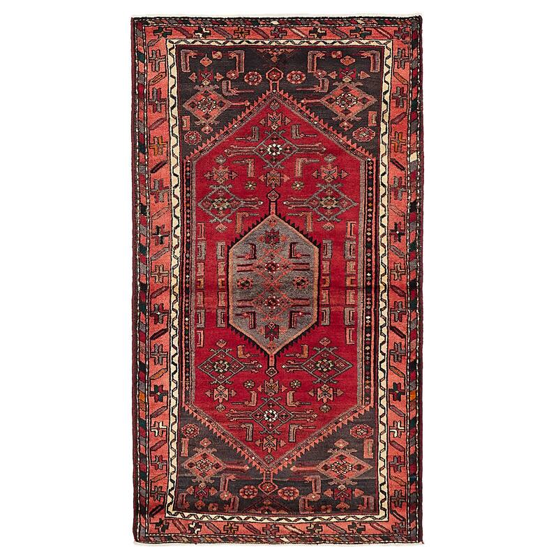 ECARPETGALLERY Hand-knotted Andelz Red Wool Rug - 3'7 x 6'6