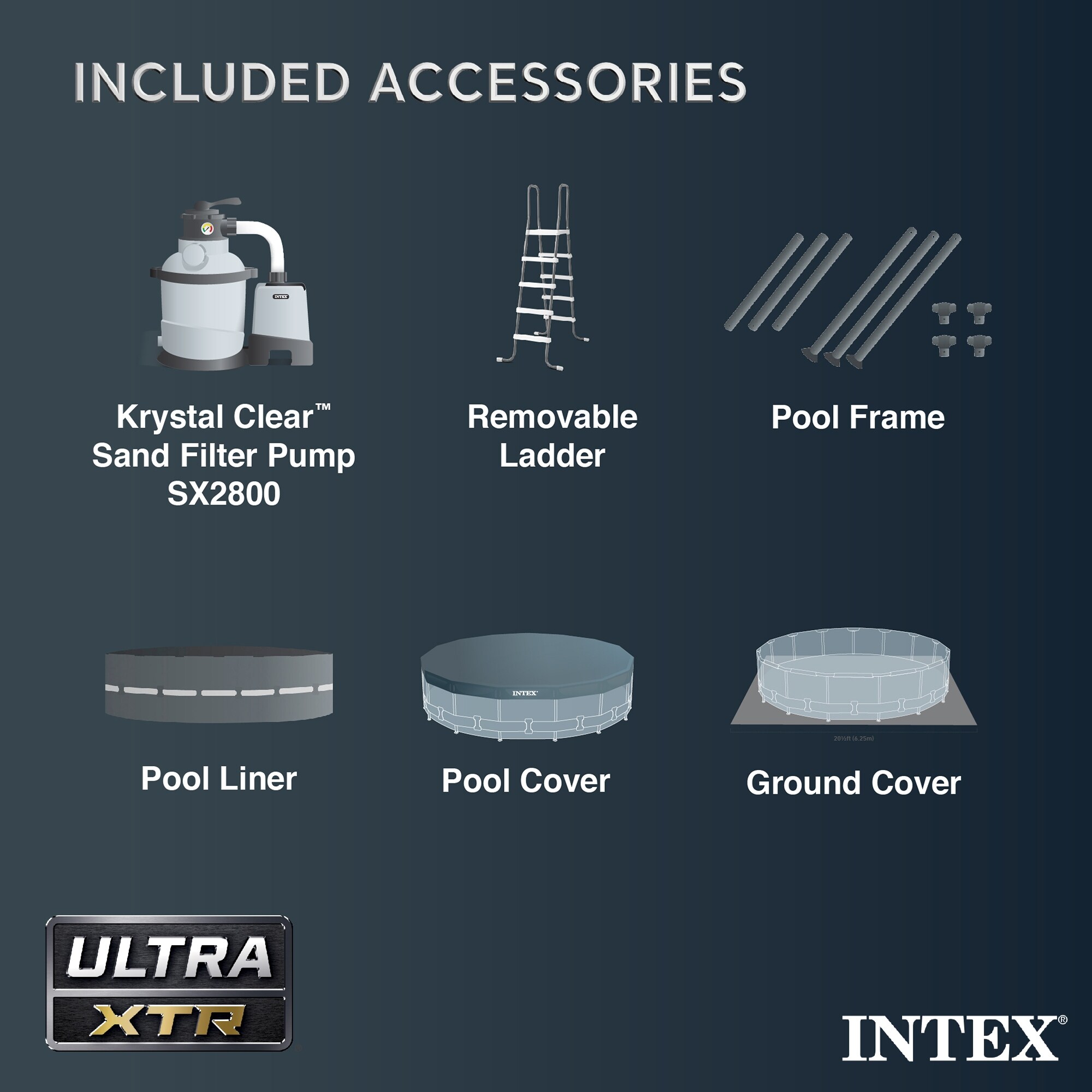 Intex 24' x 52" Ultra XTR Frame Pool, 2 Floating Loungers and Mega Chill Cooler - 369.68