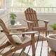 preview thumbnail 21 of 32, Hollywood Outdoor Outdoor Acacia Wood Foldable Adirondack Chairs (Set of 2) by Christopher Knight Home Dark Brown