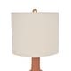preview thumbnail 6 of 6, Nourison 22" Minimalist Ceramic Table Lamp with Linen Drum Shade