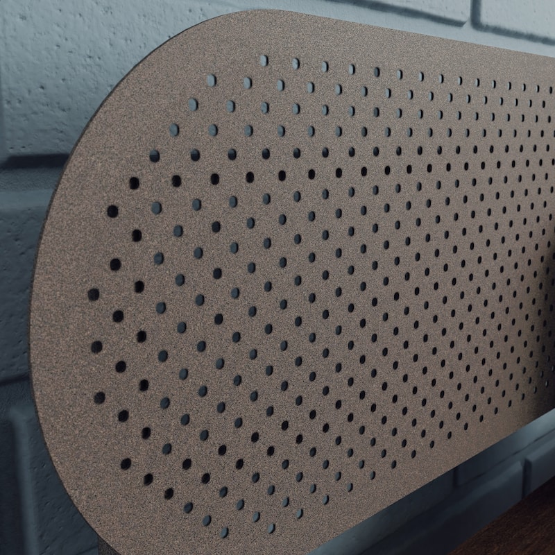 Wood Desk with interlock drawers, Brown