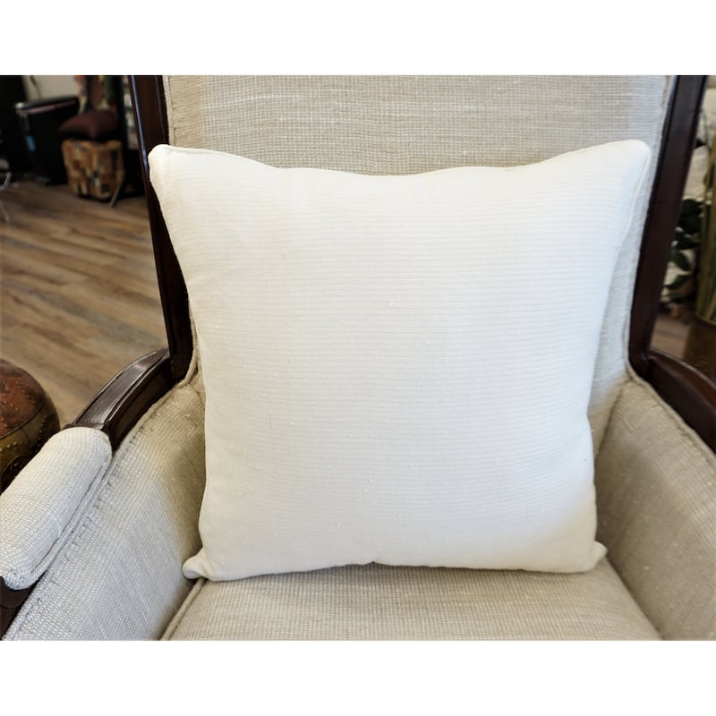 Home&Manor Maragh Vintage Raw Silk Pillow 18"
