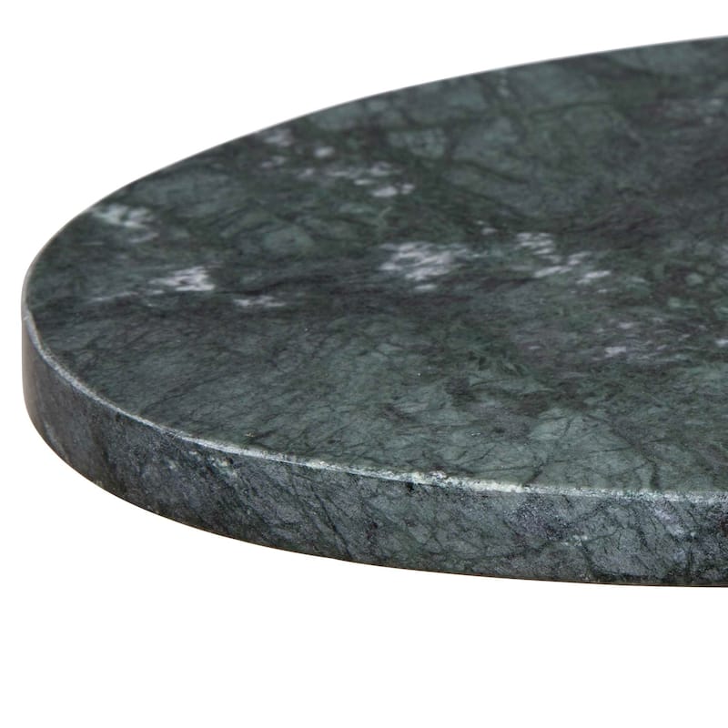Carson Carrington Brass White Accent Table