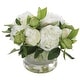 preview thumbnail 1 of 2, Uttermost Garden Peony Bouquet - 10.25 W x 7 H x 10.25 D (inches) White