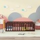 preview thumbnail 2 of 16, Twin Size Floor Bed Frame for Kids, Wood Montessori Floor Beds with Fence Rail for Boys Girls