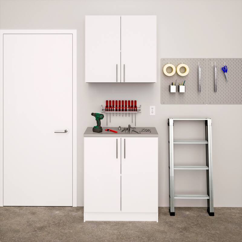 Prepac Elite Home Storage 16 in Deep Base Cabinet - 32" W x 35.75" H x 18" D
