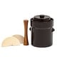 preview thumbnail 1 of 3, trademark Innovations Fermentation Jar Crock Stoneware Pickling Set with Weights and Cabbage Tamper
