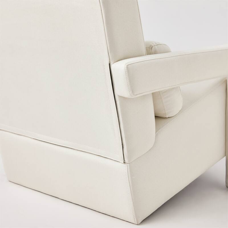 Modern Upholstered accent chair with a pillow