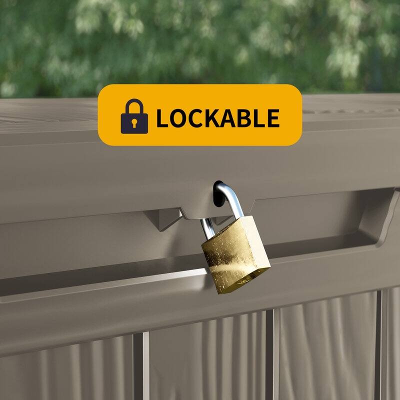 Outdoor Patio Storage Resin Lockable Deck Box