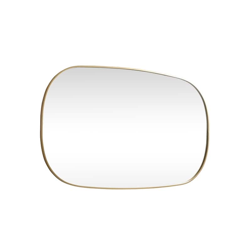 Indigo Home Metal Frame Oval Mirror 36x60 Inch