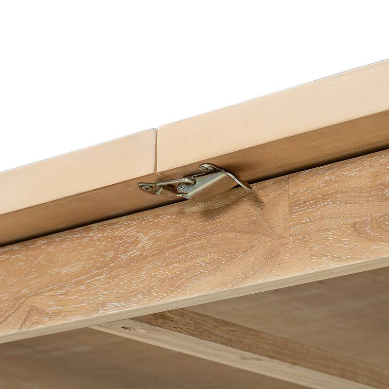 9 Pieces Extendable 84 inch Dining Table Set, 6 Upholstered Armless Dining Chairs and 2 Padded Arm Chairs