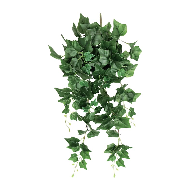 Artificial English Ivy Leaf Vine Hanging Plant Greenery Foliage Bush 32in - 32" L x 12" W x 6" DP