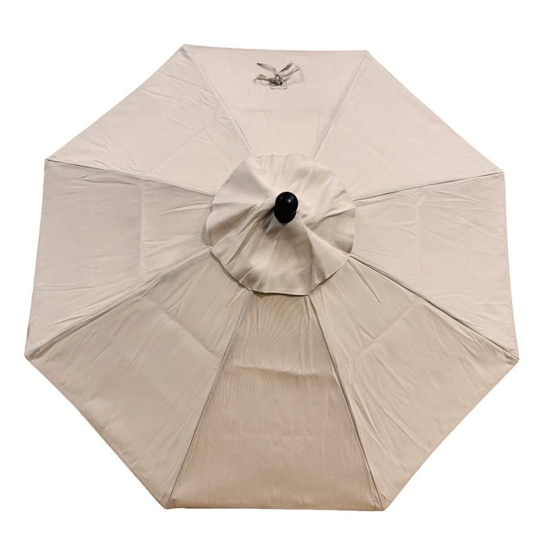 Tropishade 7.5' Market Umbrella with Sunbrella 7722 Ant Beige Rib