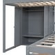 preview thumbnail 15 of 13, Space-Saving Design Full over Twin Bunk Bed with Wardrobe, Convenient Footboard Drawer