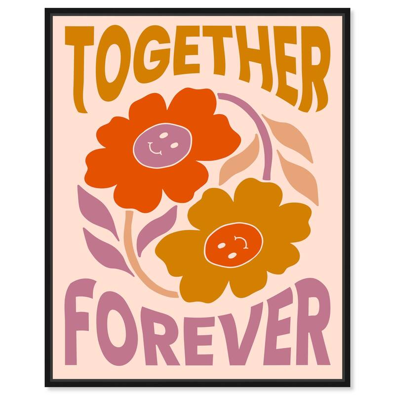 We Together Canvas by Art Remedy - 24" x 30" - Black