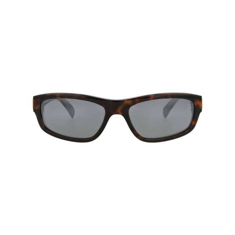 Dunhill Square-Frame Recycled Acetate Sunglasses - Havana Havana Silver - Multi - Grey Lens