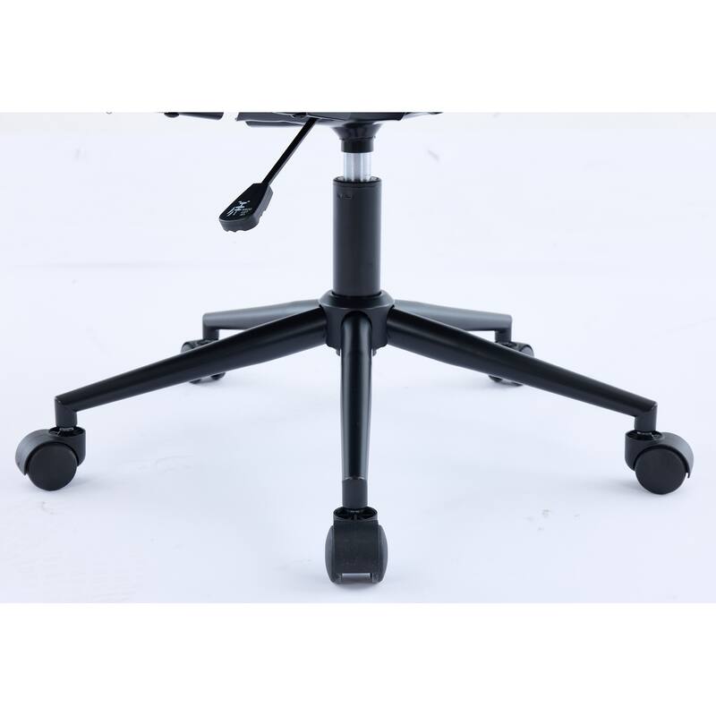 PU leather office chair, with armrest, high backrest, soft foam seating, 360 degree swivel, adjustable gaslift