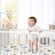 preview thumbnail 3 of 4, Sweet Jojo Designs Watercolor Dinosaur Dino Boy Satin Fitted Crib Sheet Green Blue Modern Jurassic Nature Animal Steel Turquoise