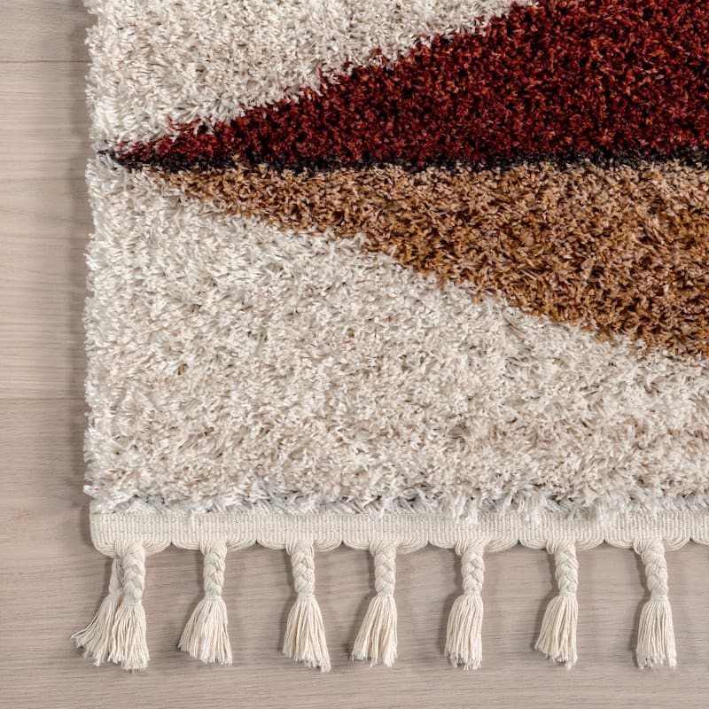 Nuloom Micah Diamond Shag Tassel Area Rug