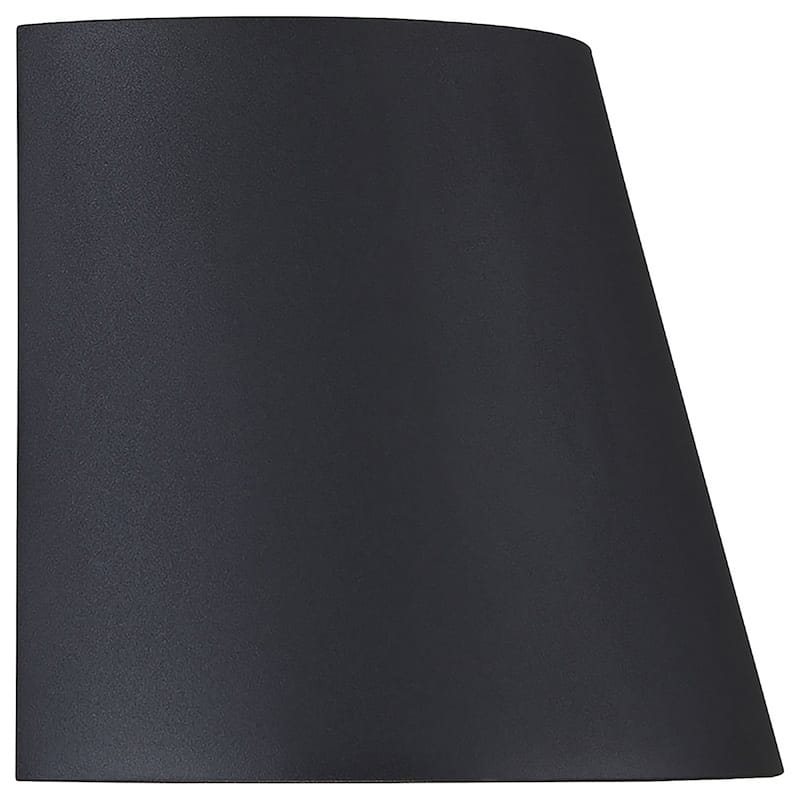 Cone 1-light Black Marine Grade LED Outdoor Wall Sconce