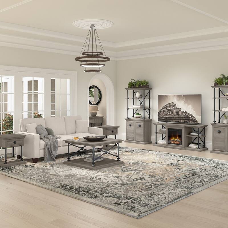 Coliseum Square Coffee Table with End Tables by Bush Furniture