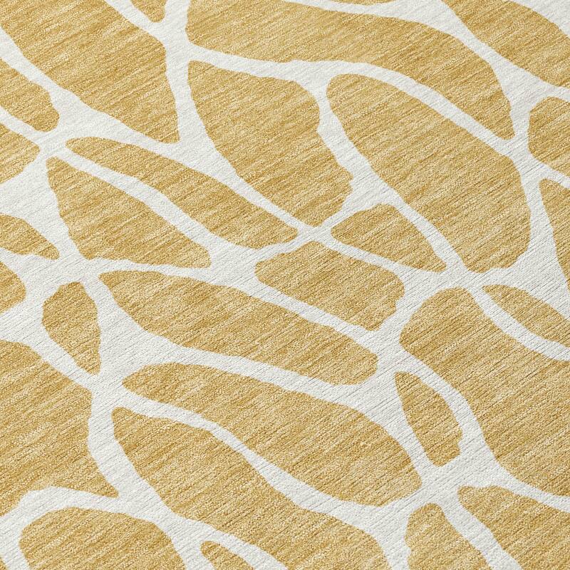 Machine Washable Indoor/ Outdoor Modern Chantille Rug